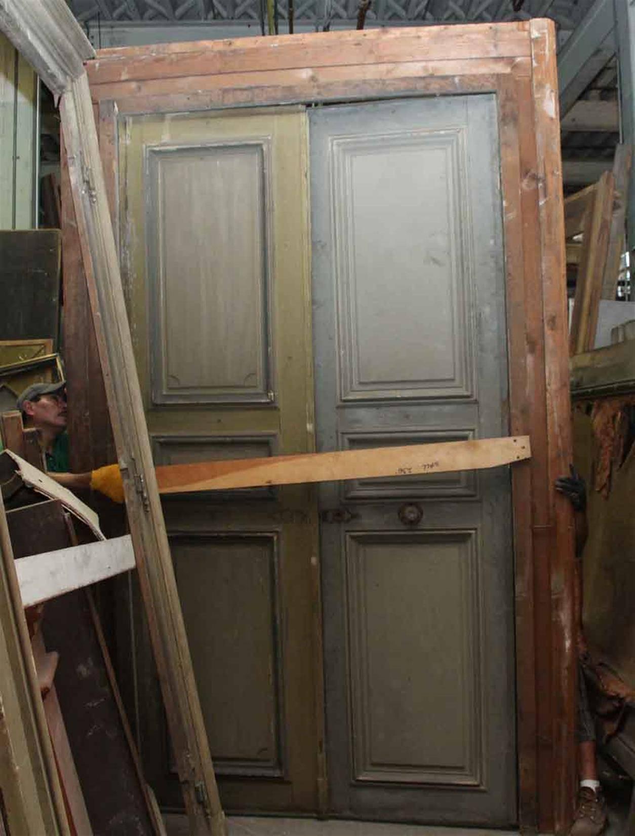 Late 19th Century 1870s French Provincial Oversized Doors with Door Janbs