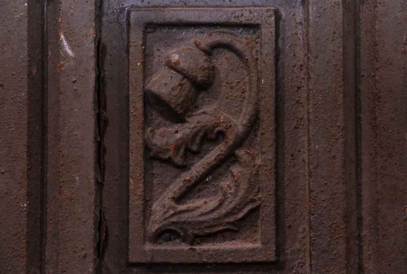 1920s Cast Iron Decorative Door Panel from West 57th St in NYC 3