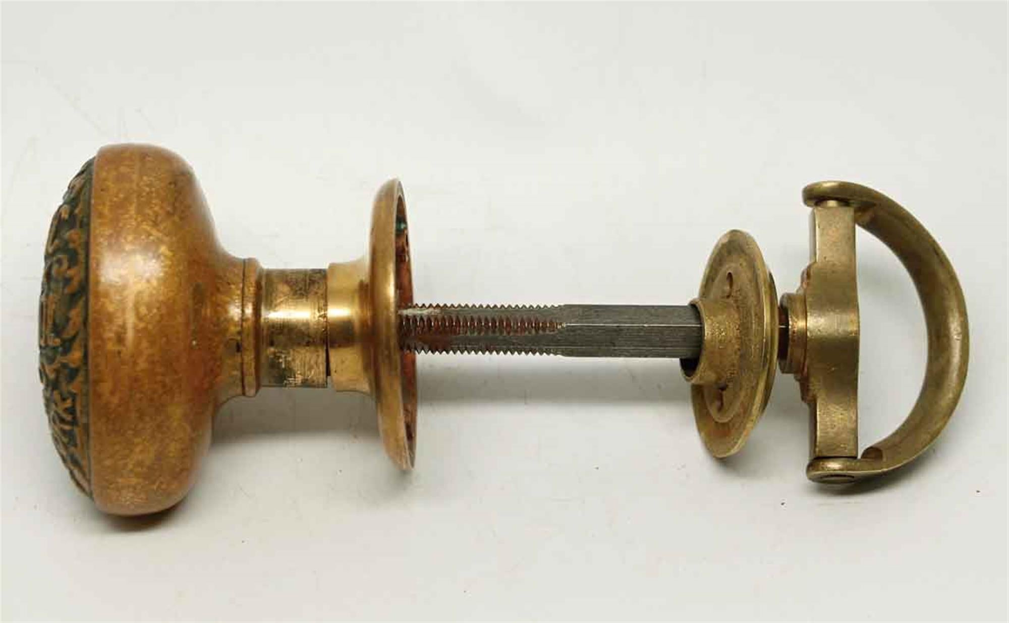 1 Pair of Antique PUBLIC SCHOOL CITY OF NEW YORK Door Knobs and Rosettes