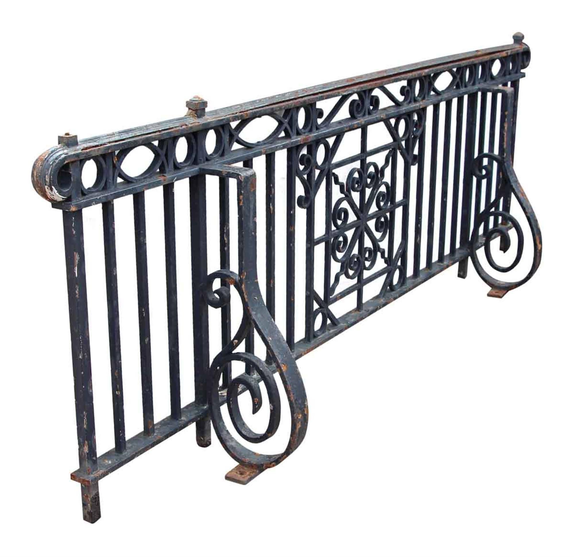 1905 wrought iron Juliet balcony with hand-wrought details and amazing mounting brackets. This can be seen at our 400 Gilligan St location in Scranton, PA.