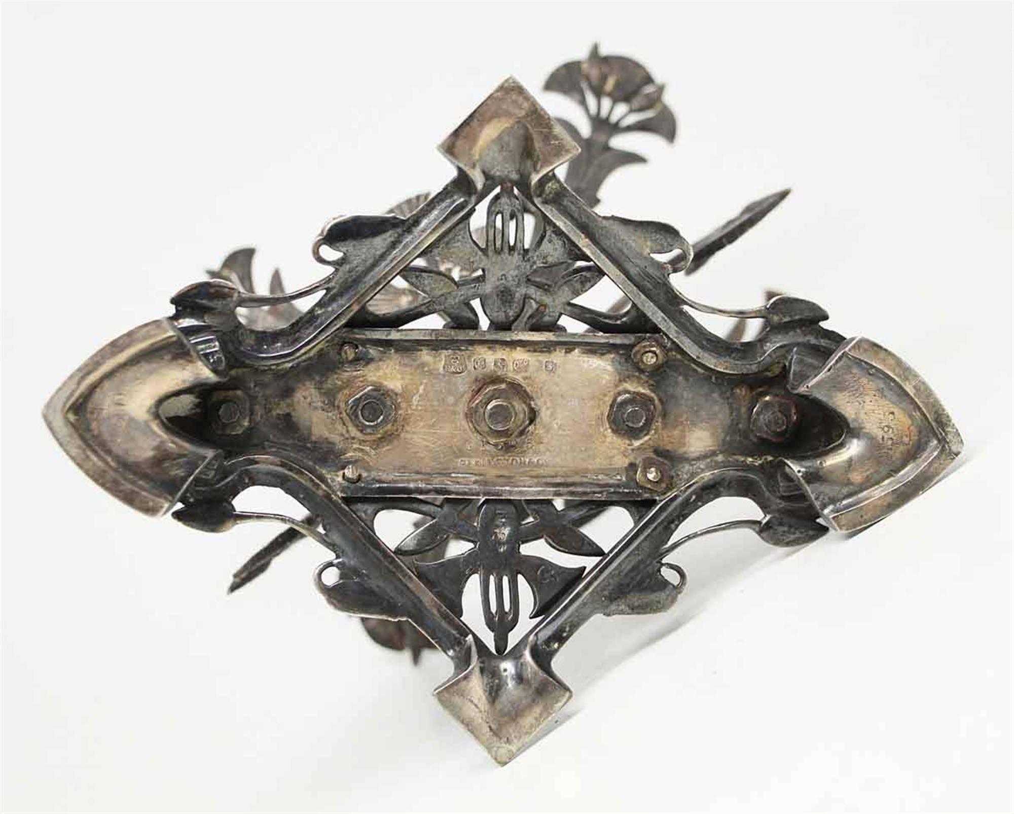 1878 Elkington Egyptianesque Style Silver Plated Stand 2