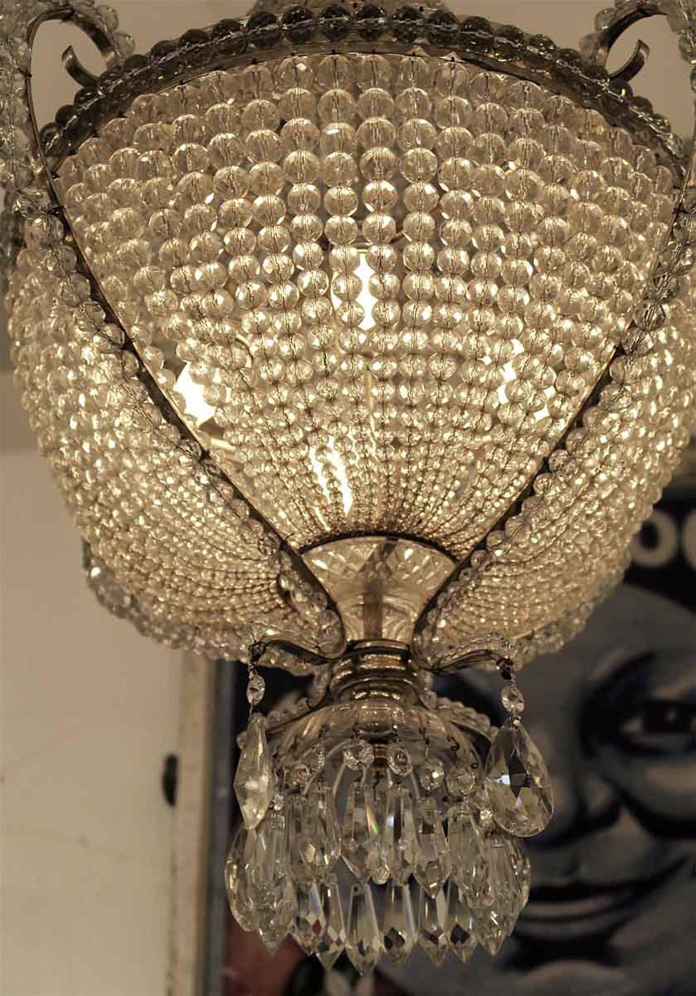 1920s crystal chandelier