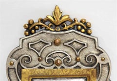 Pair EF Caldwell Gilt Pewter Bronze Caldwell Sconces