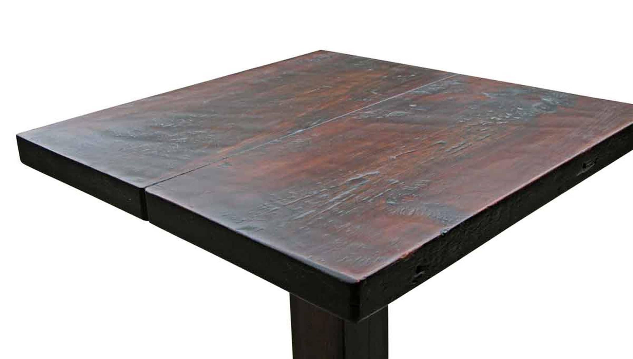 customized metal wood bistro table