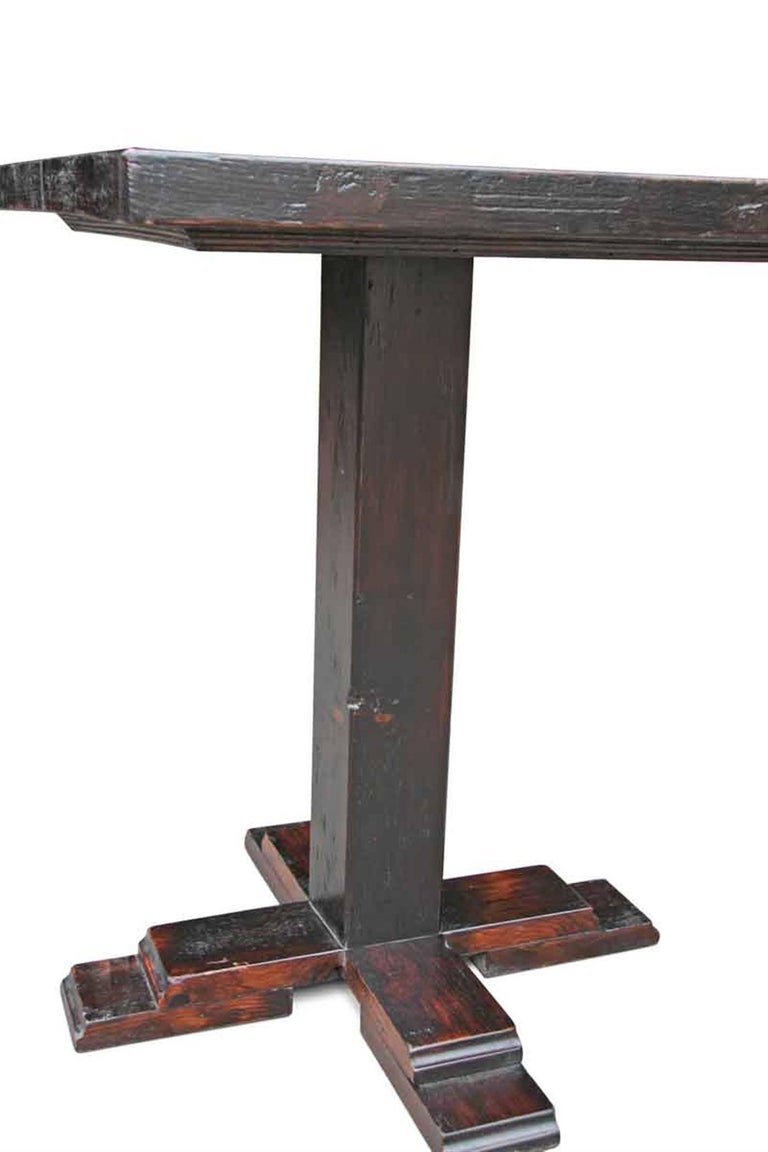 Customizable Handcrafted Wooden Bistro Table For Sale at 1stDibs