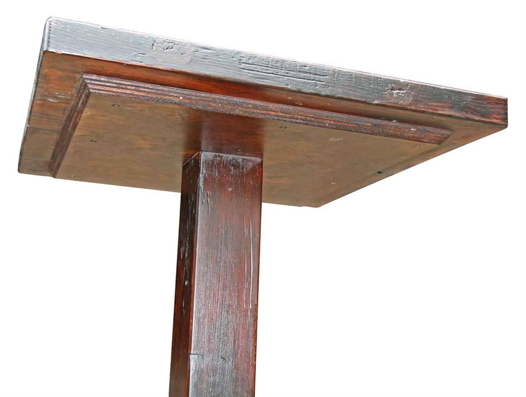 Customizable Handcrafted Wooden Bistro Table In Excellent Condition In New York, NY