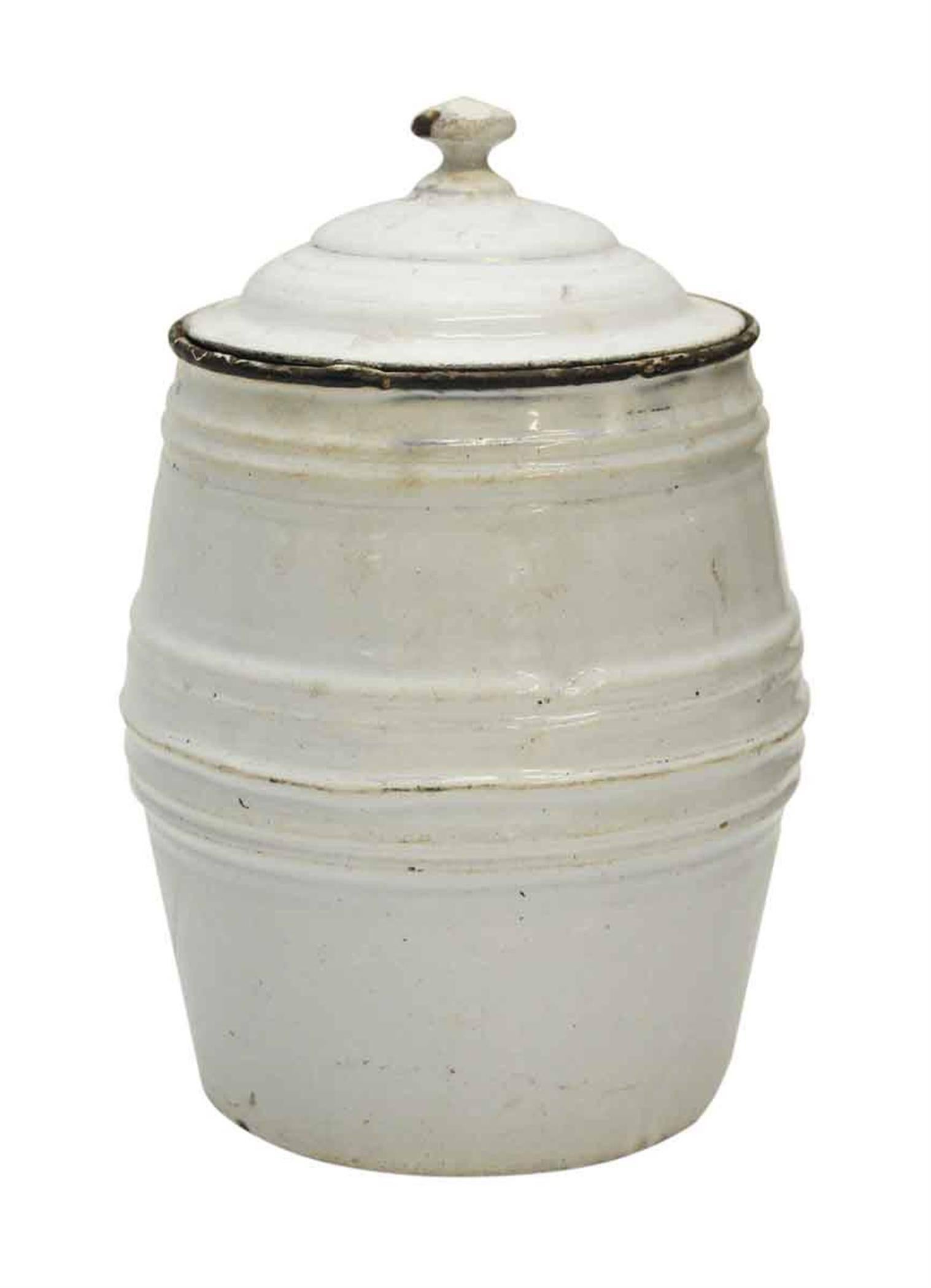 Metal 1950s White Chircoree French Kitchen Pot