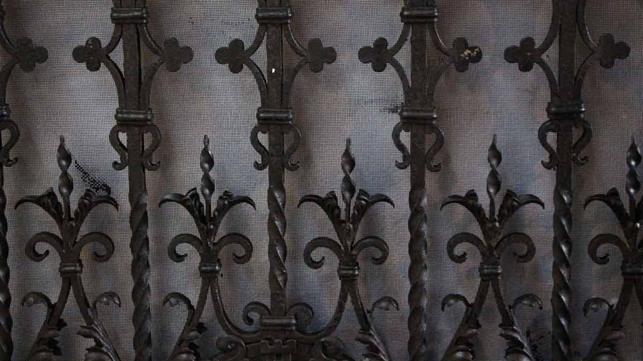 antique wrought iron window guards