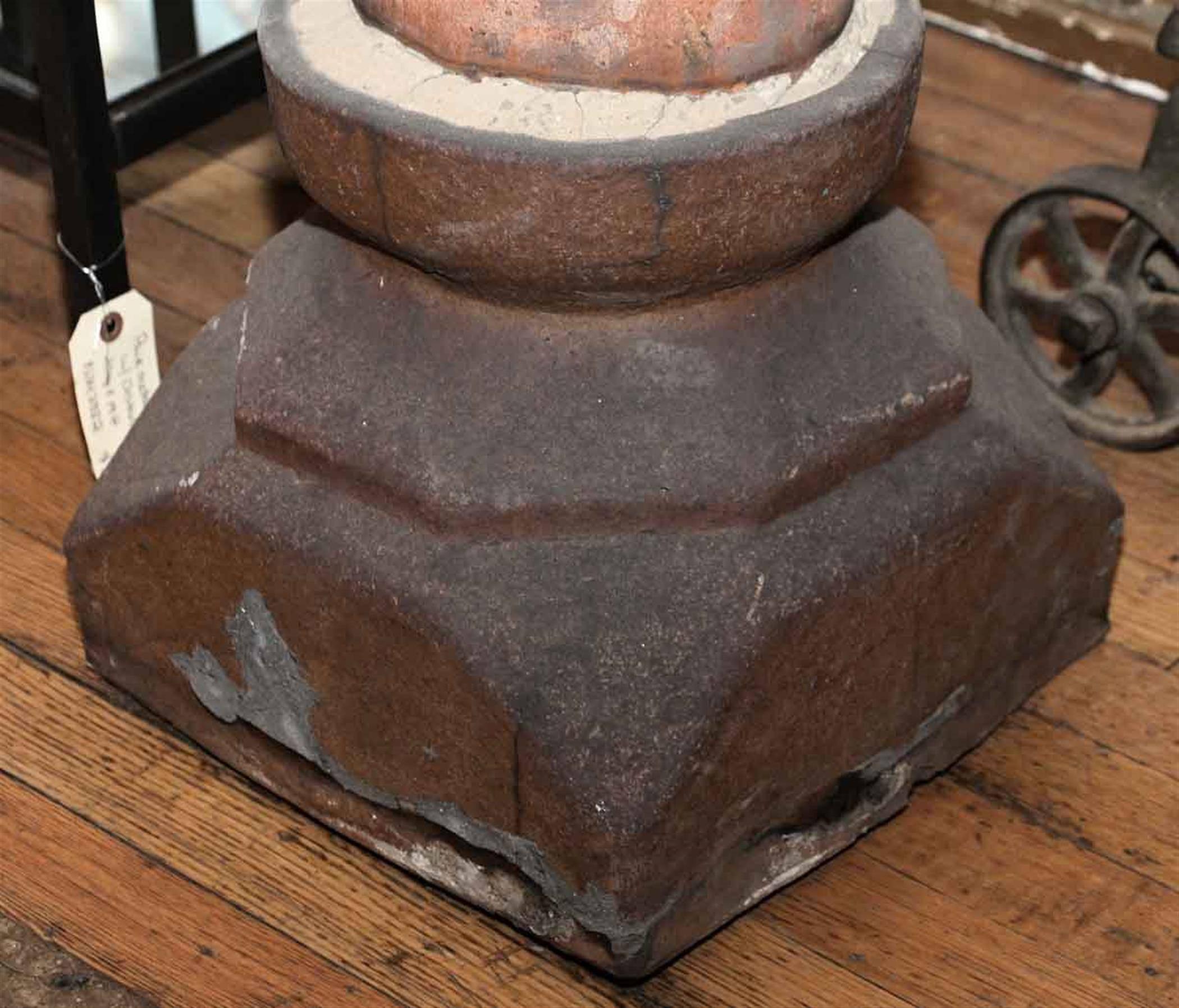 Industrial 1920s Terracotta Chimney Pot from Chicago Greystone