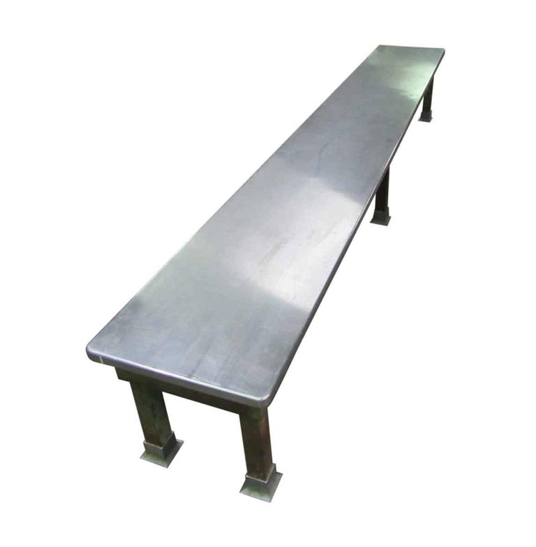 1950s MidCentury Modern Steel Bench from the Allentown, PA State