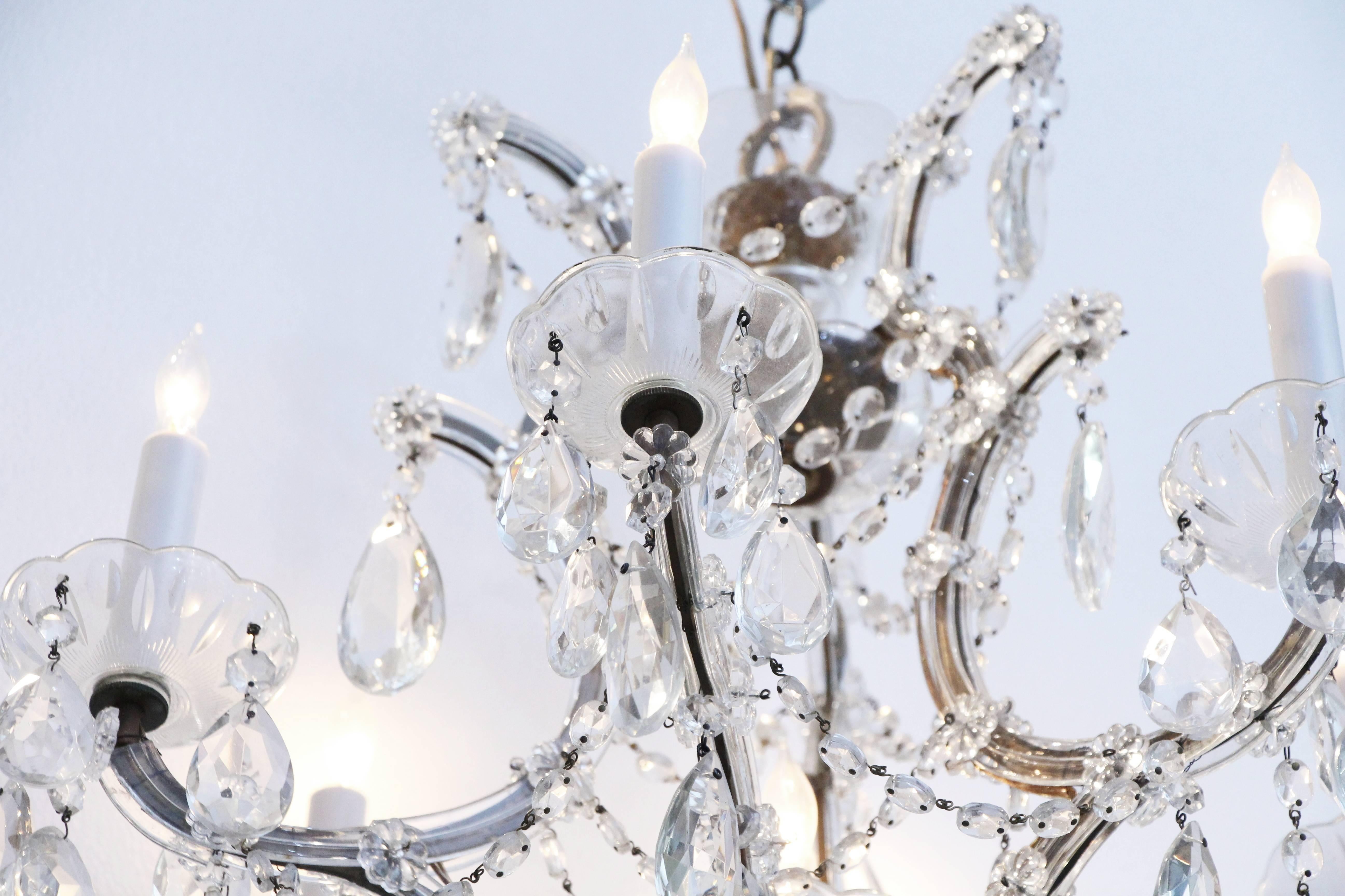 Mid-20th Century Six-Arm Marie Therese Chandelier