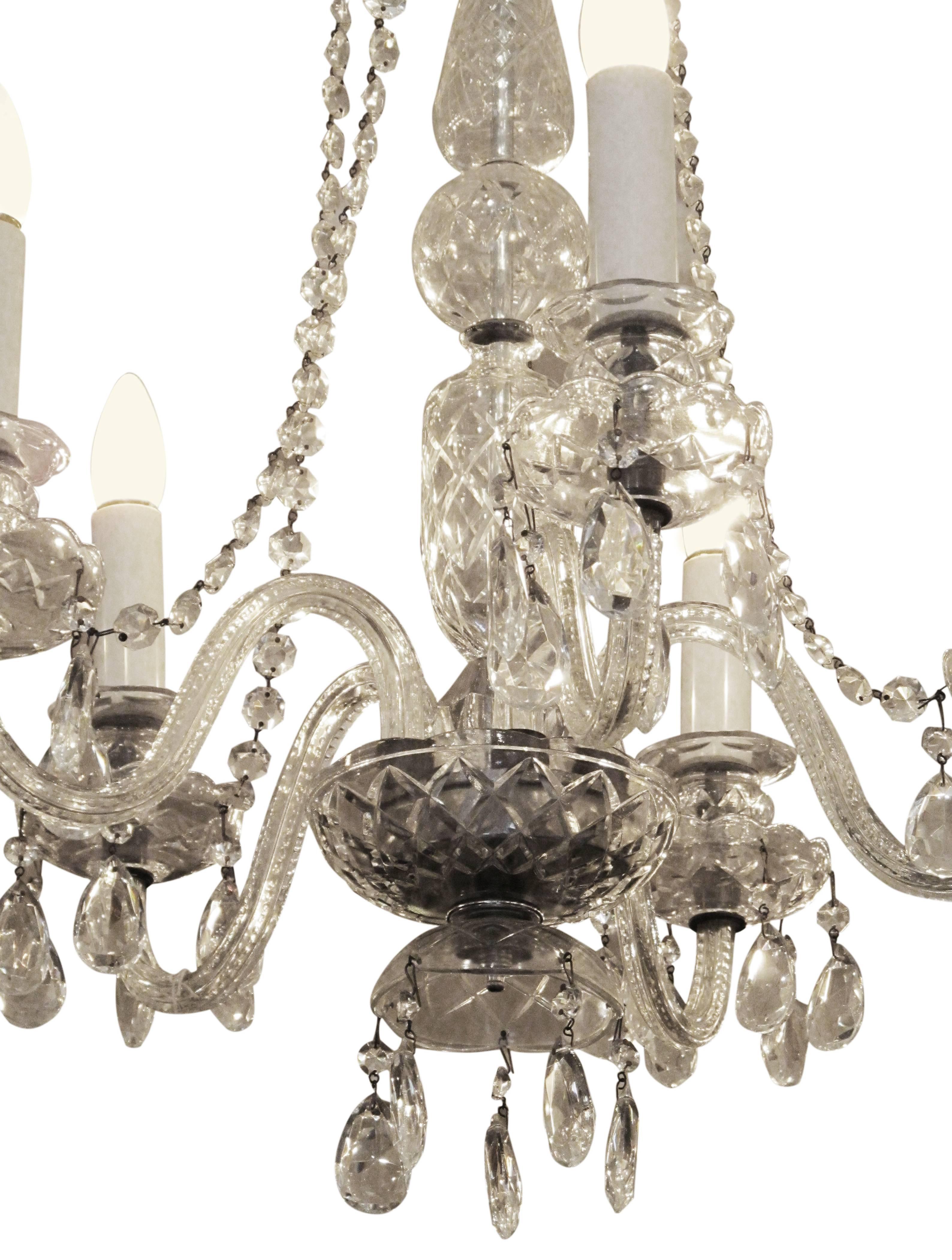 1940s crystal chandelier