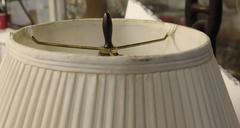 Oak and Brass Table Lamp Made from The Times Leader 1942 Printing Press Rollers