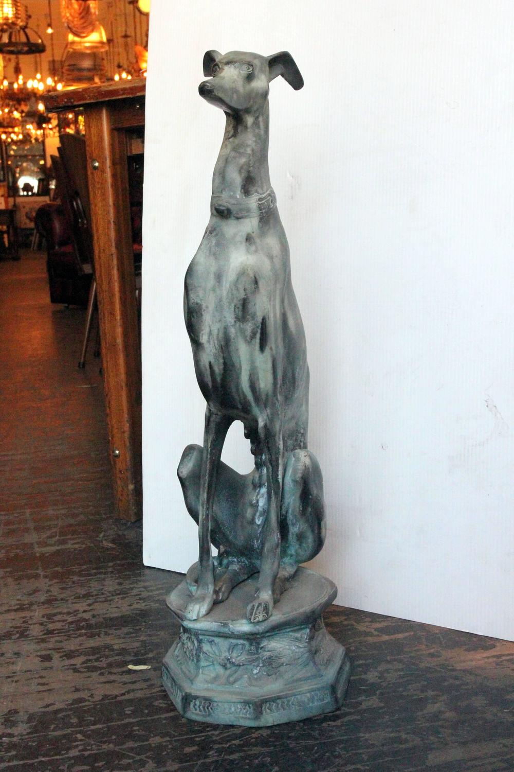 bronze greyhound figurines