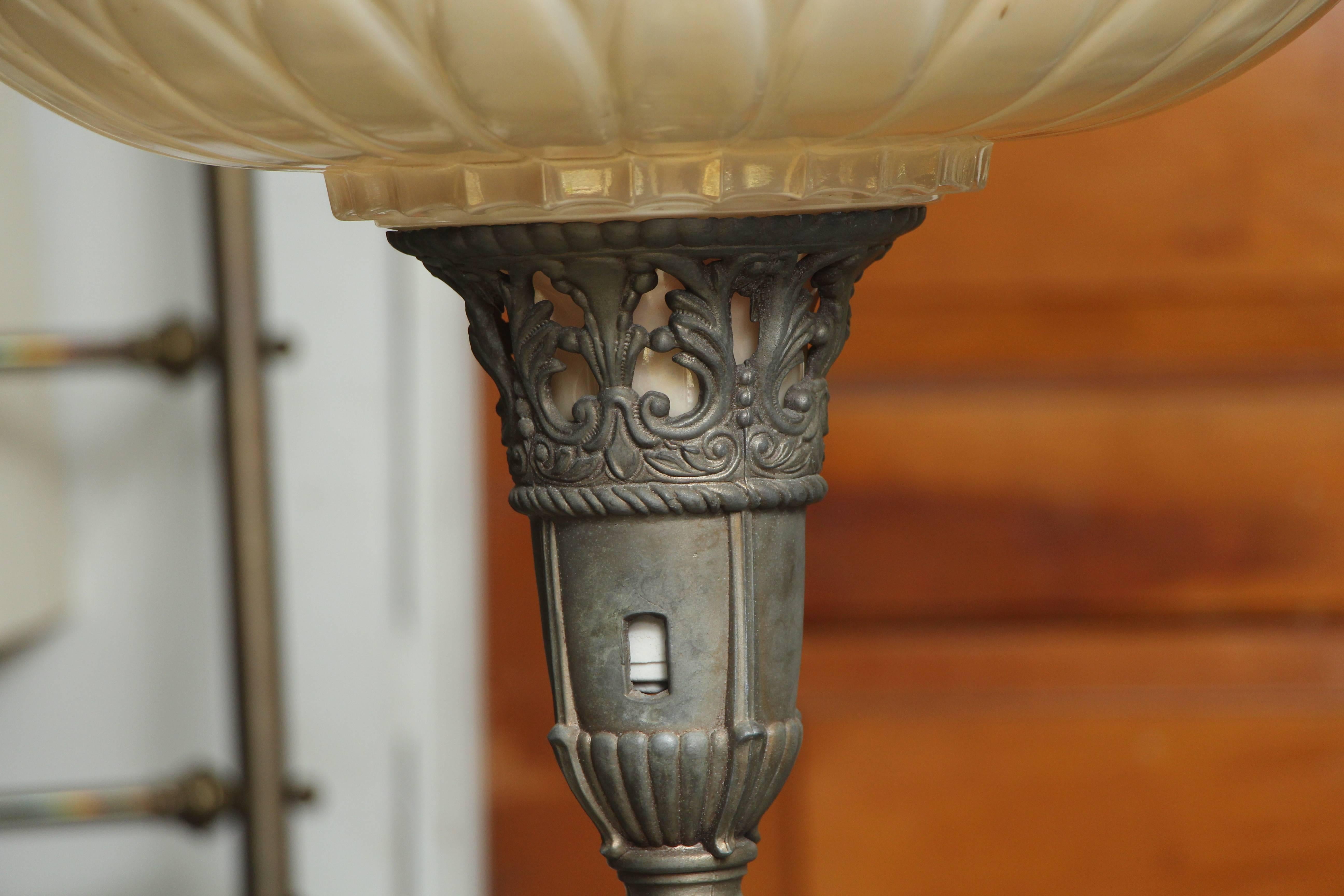 1930s torchiere floor lamp