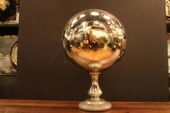 1920s Original Pharmacy Gazing Ball Made from Mercury Glass