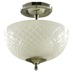 Waldorf Astoria Hotel Cut Crystal Semi Flush Light Qty Available Frosted Hue