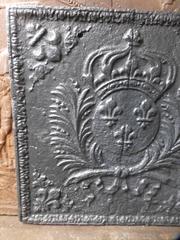 18th Century Fireback with Arms of France