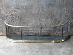 19th Century Brass Fireplace Guard, Fire Guard