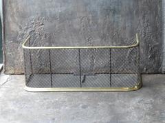 19th Century Brass Fireplace Guard, Fire Guard