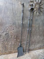 18th-19th Century French Fireplace Tools, Companion Set