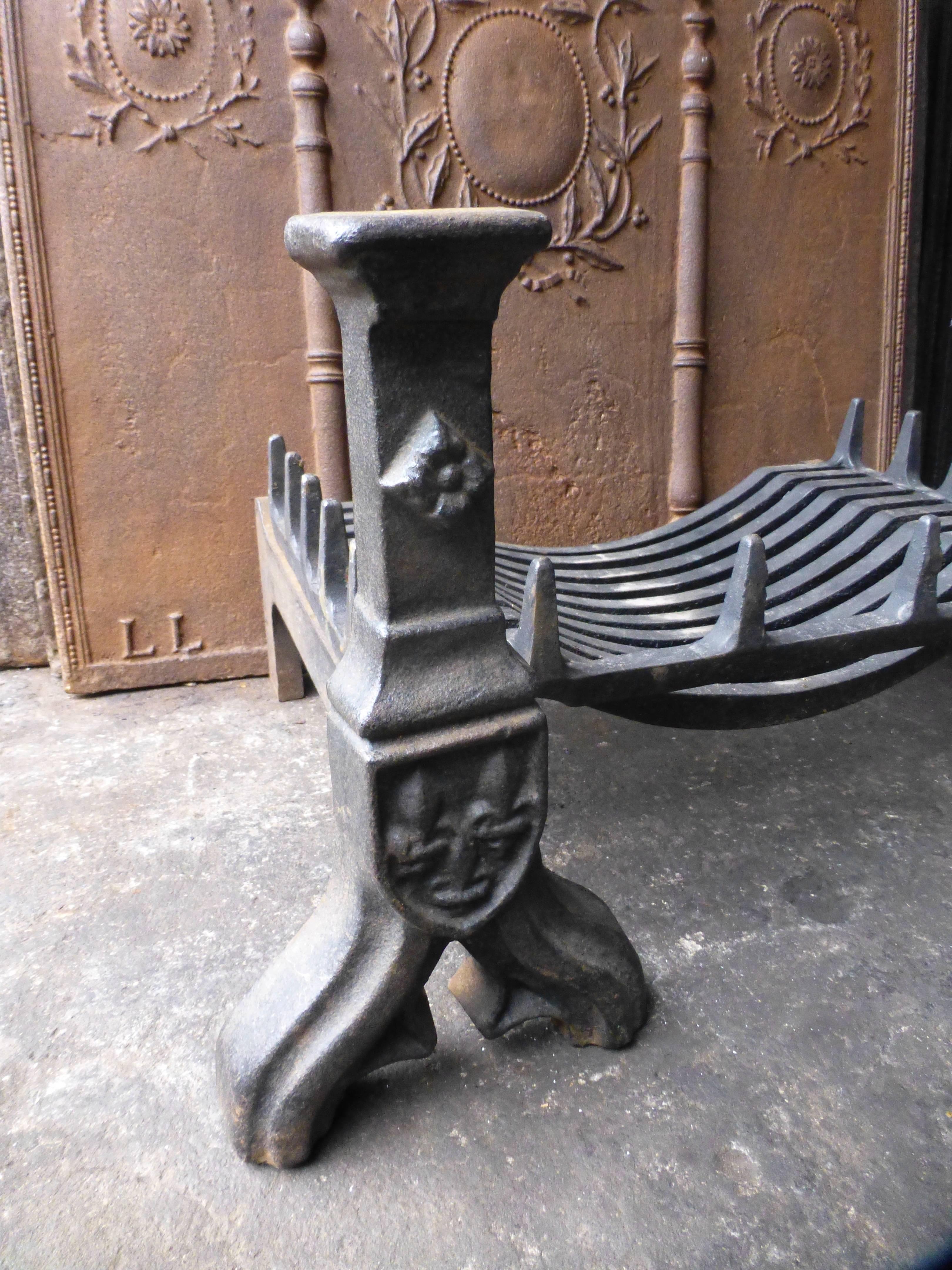 19th Century English Fireplace Grate or Fire Grate In Good Condition In Amerongen, NL