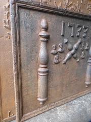 18th Century French 'Pillars of Hercules' Fireback / Backsplash