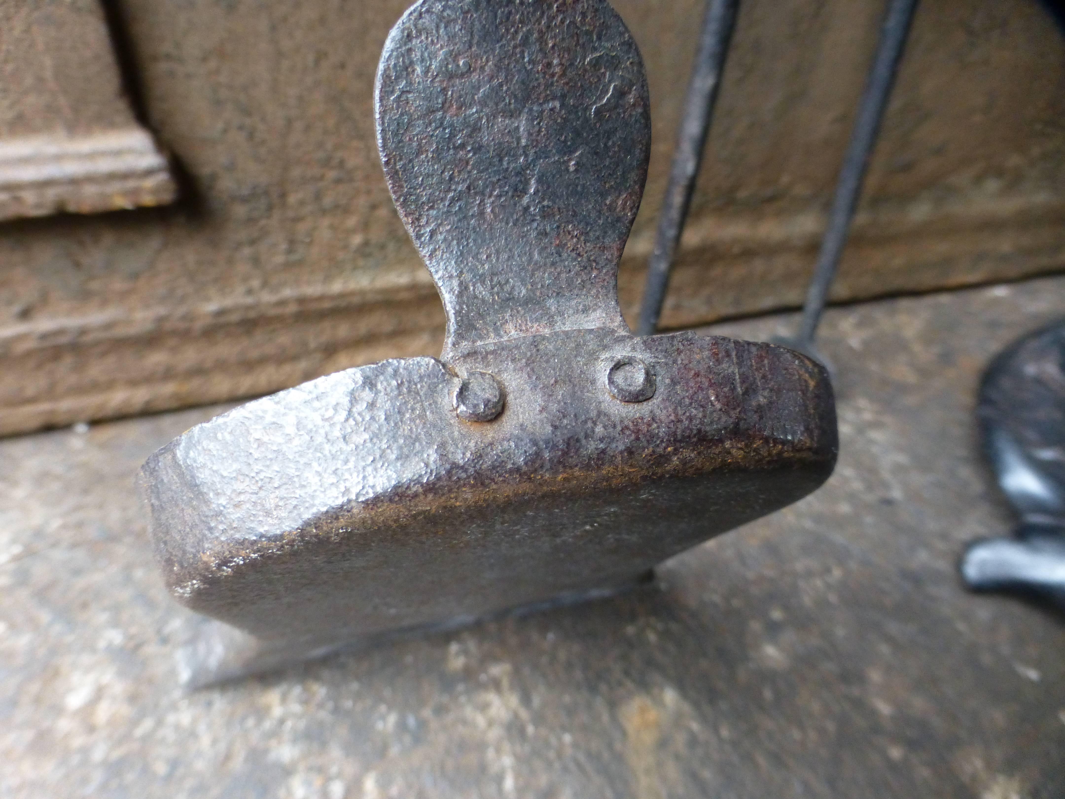 Iron 19th Century French Fireplace Tools or Companion Set