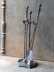 Magnificent 19th Century English Fireplace Tools, Companion Set