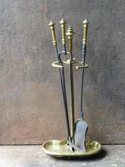 19th Century English Fireplace Tool Set or Companion Set
