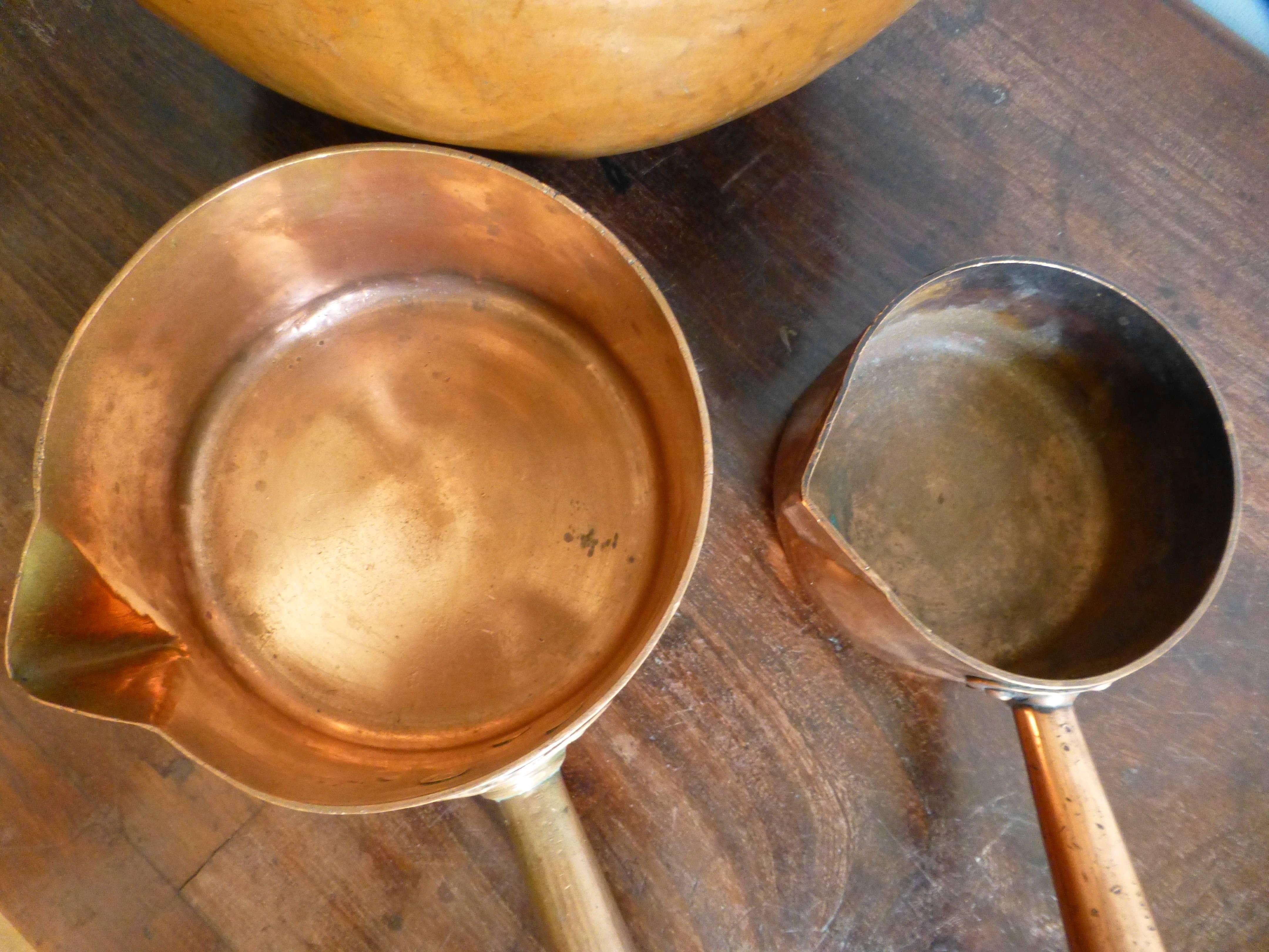 19th Century French Copper Bowls 1