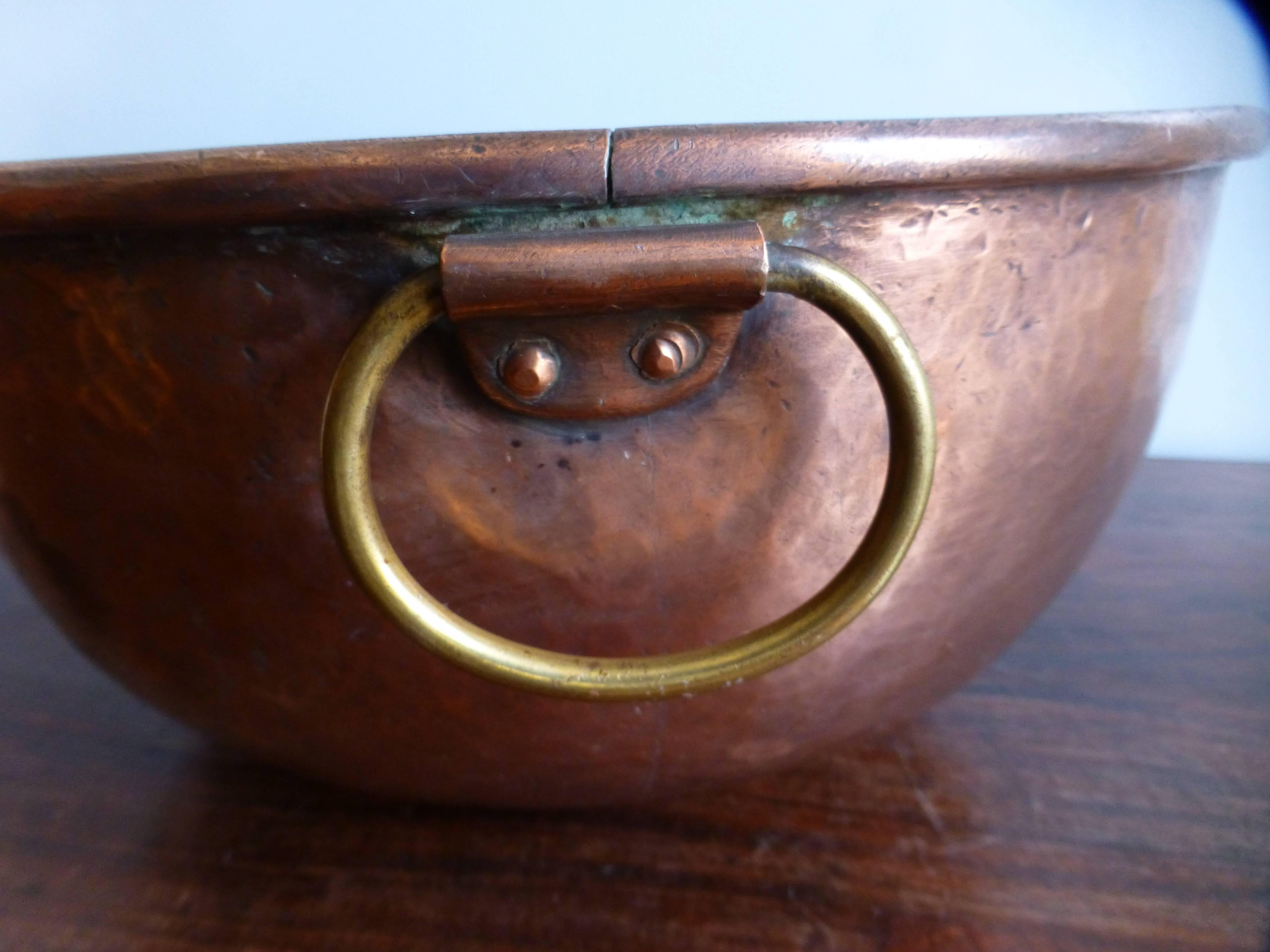 19th Century Copper Jam Bowl 3