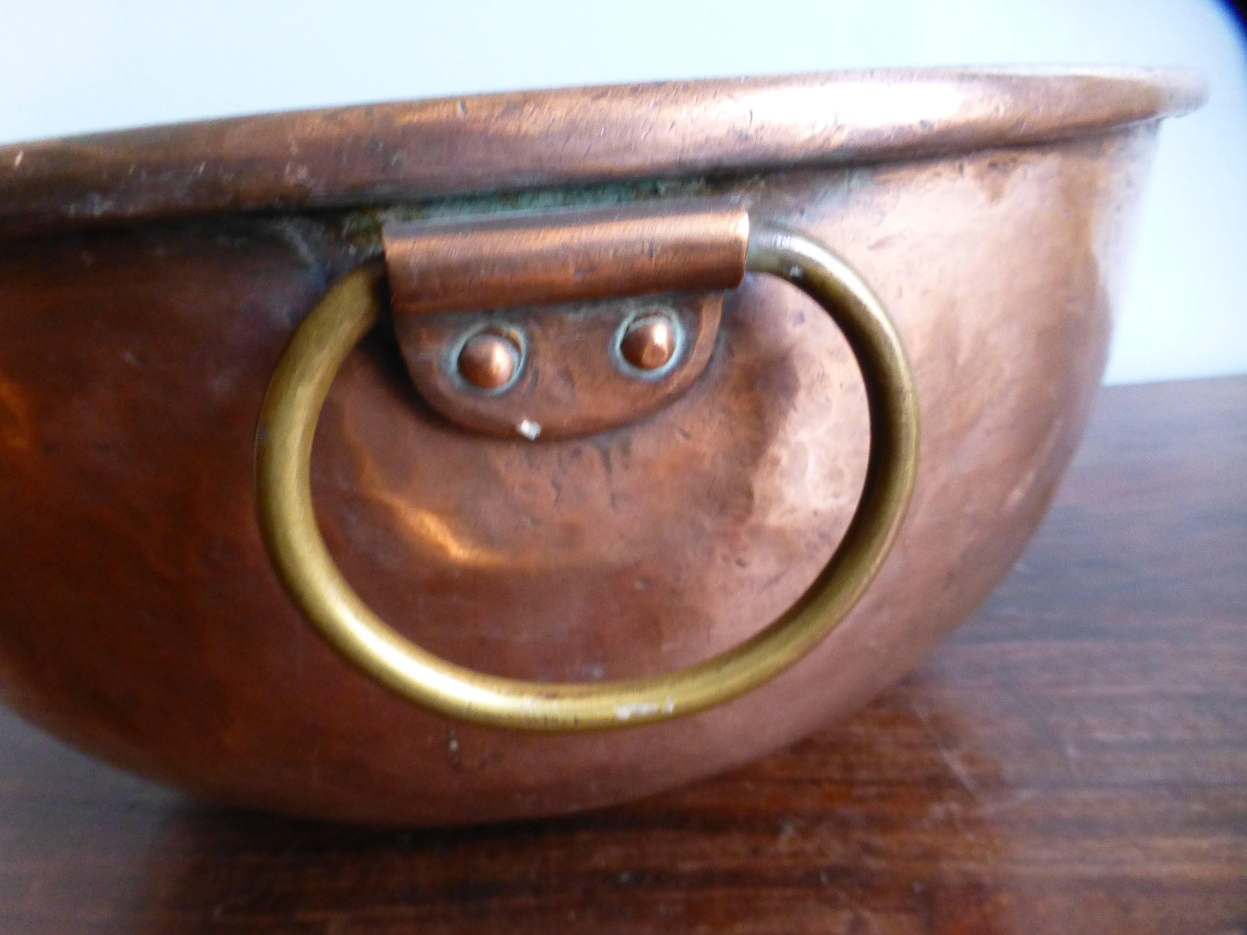 19th Century Copper Jam Bowl 4