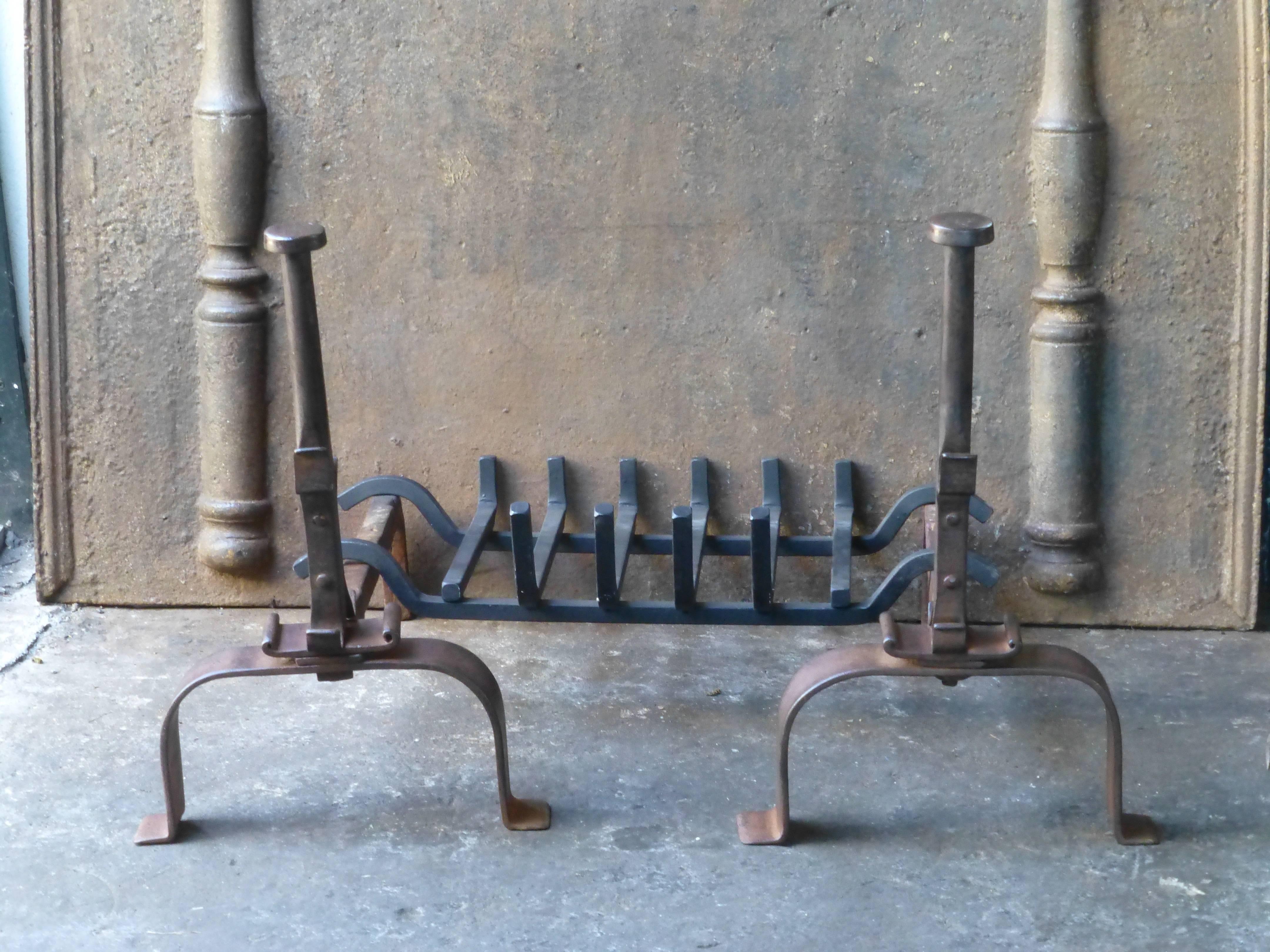 19th Century French Andirons, Firedogs For Sale 4
