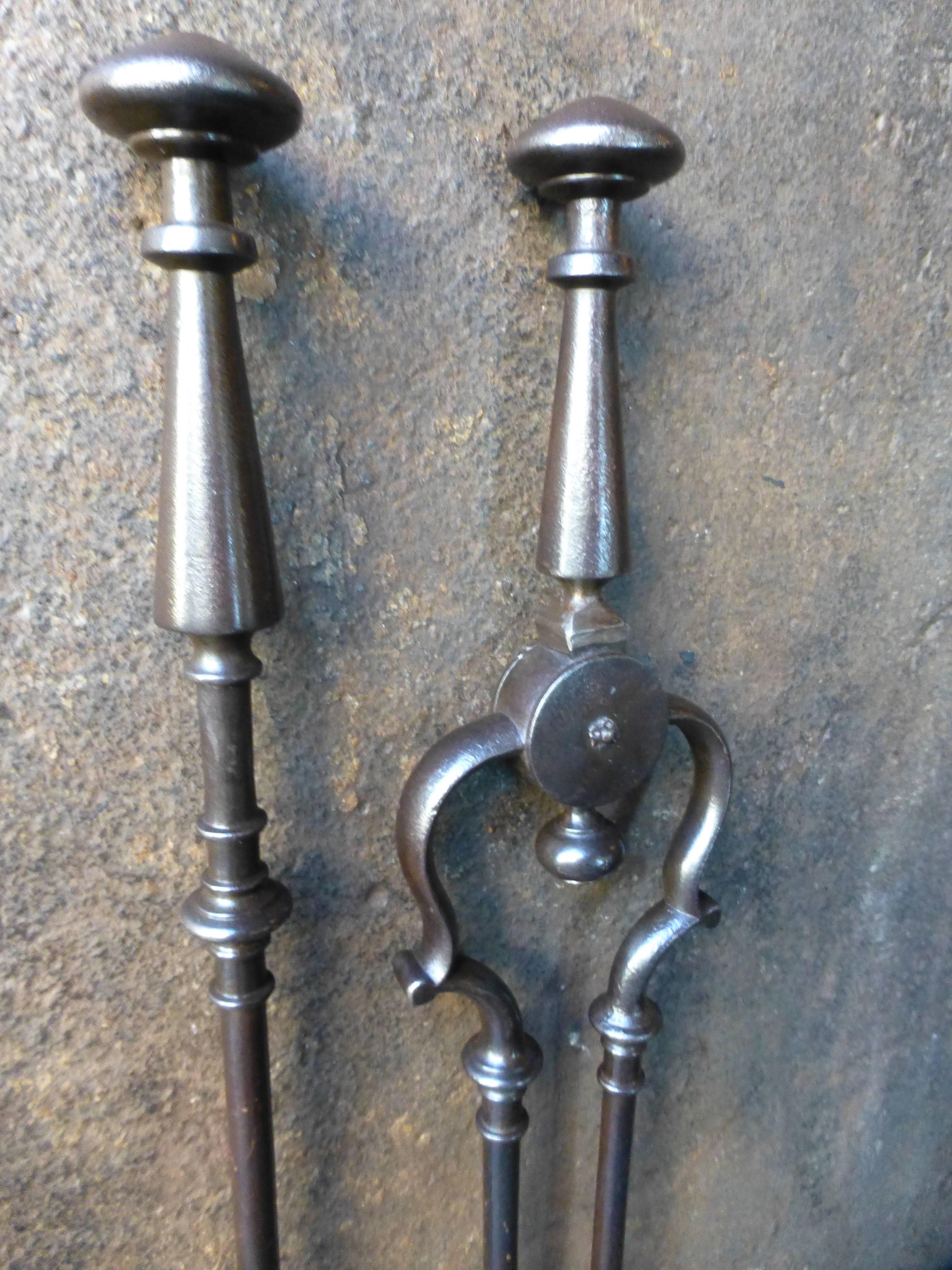 Neoclassical 19th Century English Fireplace Tools or Fire Tools