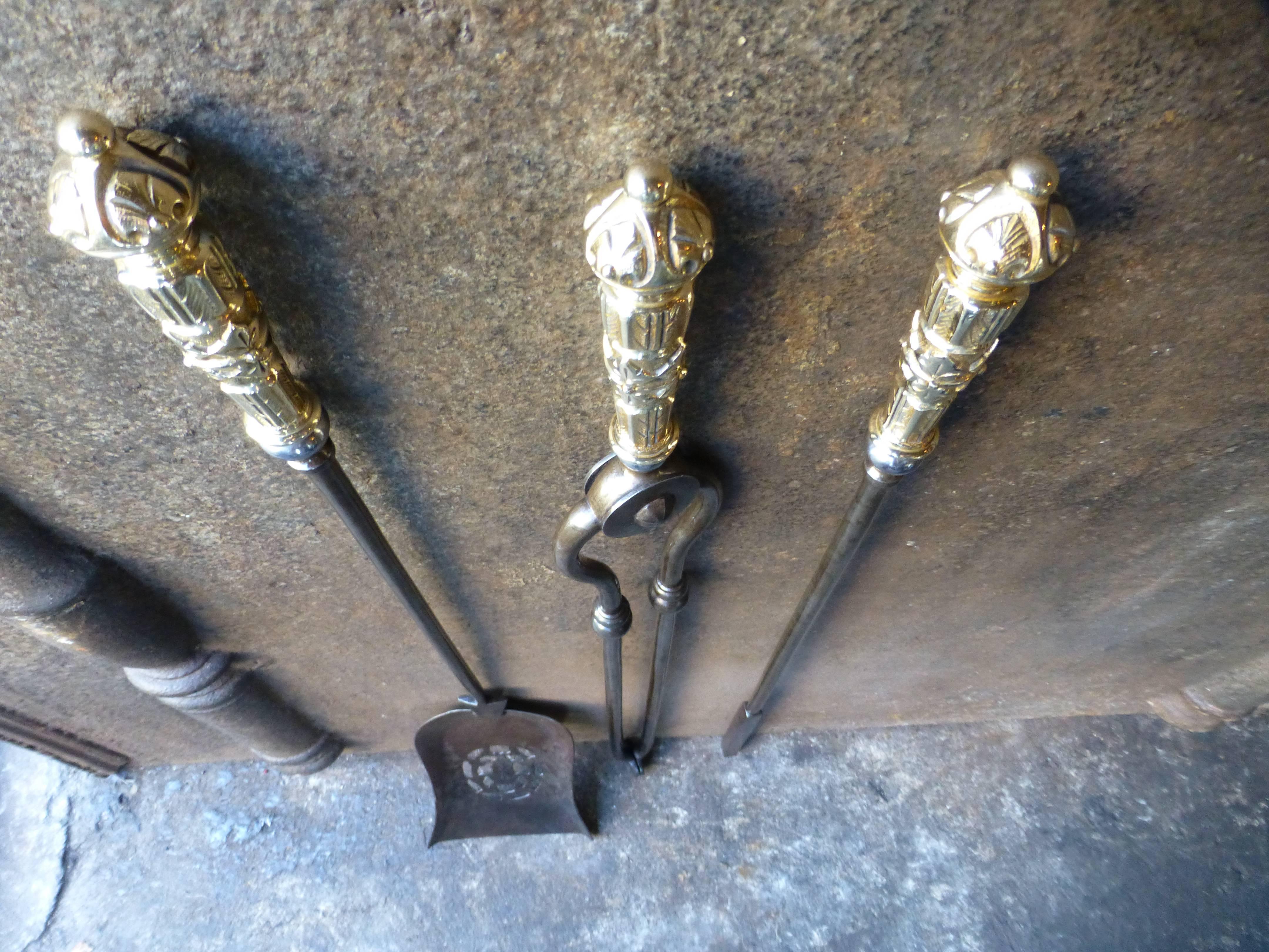 19th Century English Fire Tools, Fireplace Tools For Sale 5