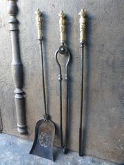 19th Century English Fire Tools, Fireplace Tools