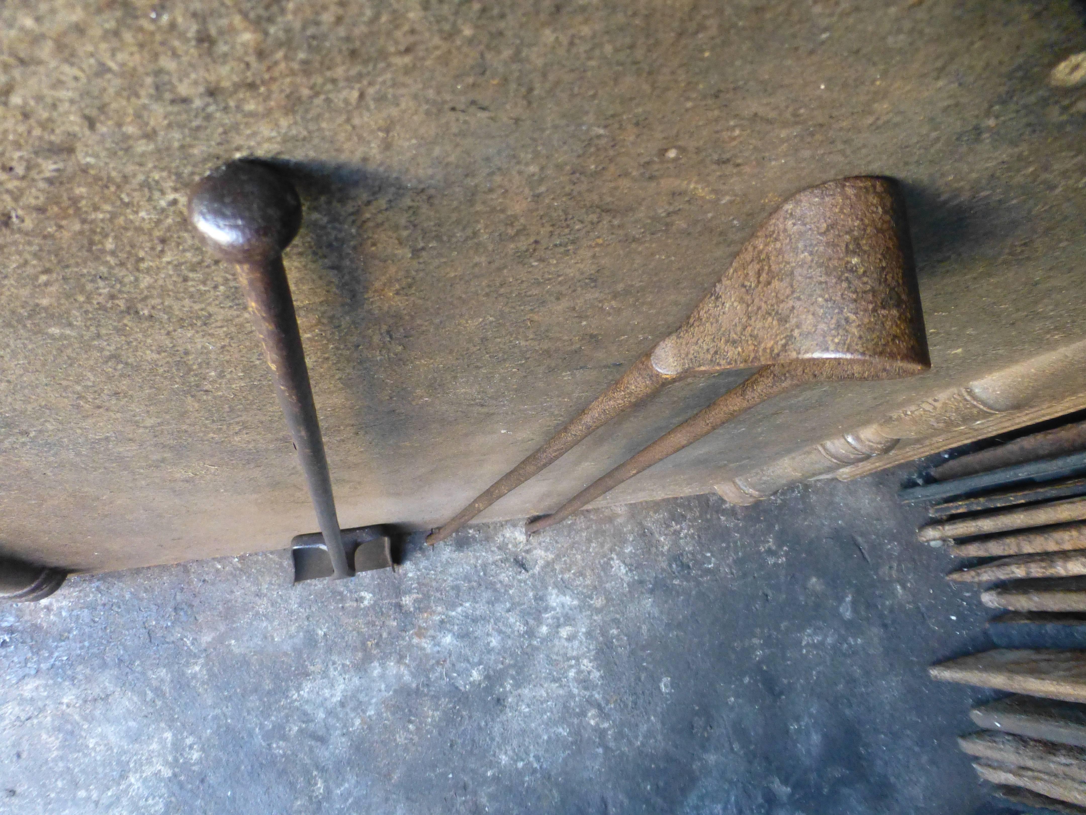 18th Century French Fireplace Tools or Fire Tools 3