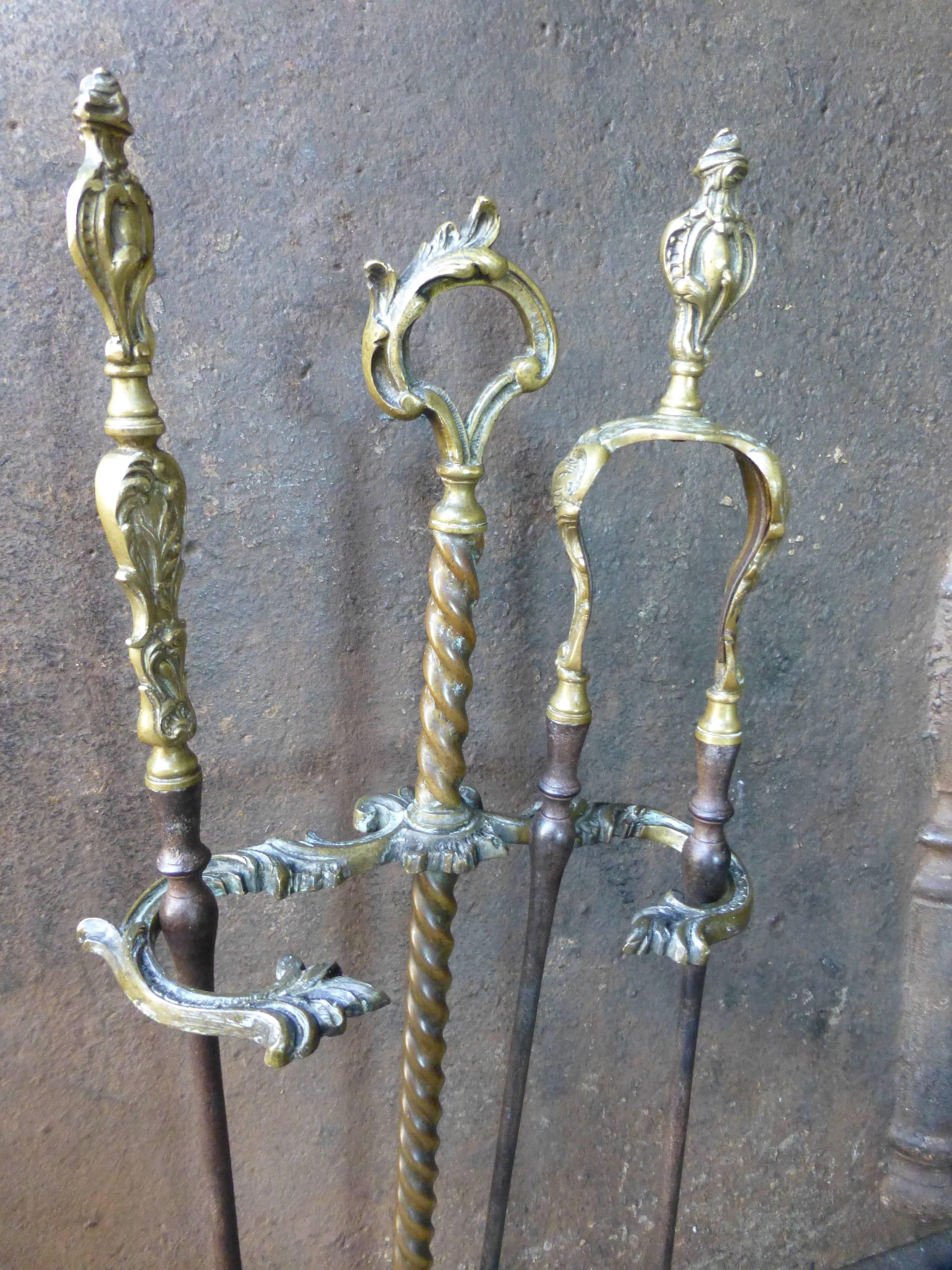 19th Century French Fireplace Tools, Fire Tools 1