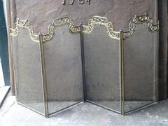 19th Century French Fireplace Screen, Fire Screen