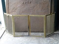 19th Century French Fireplace Screen, Fire Screen