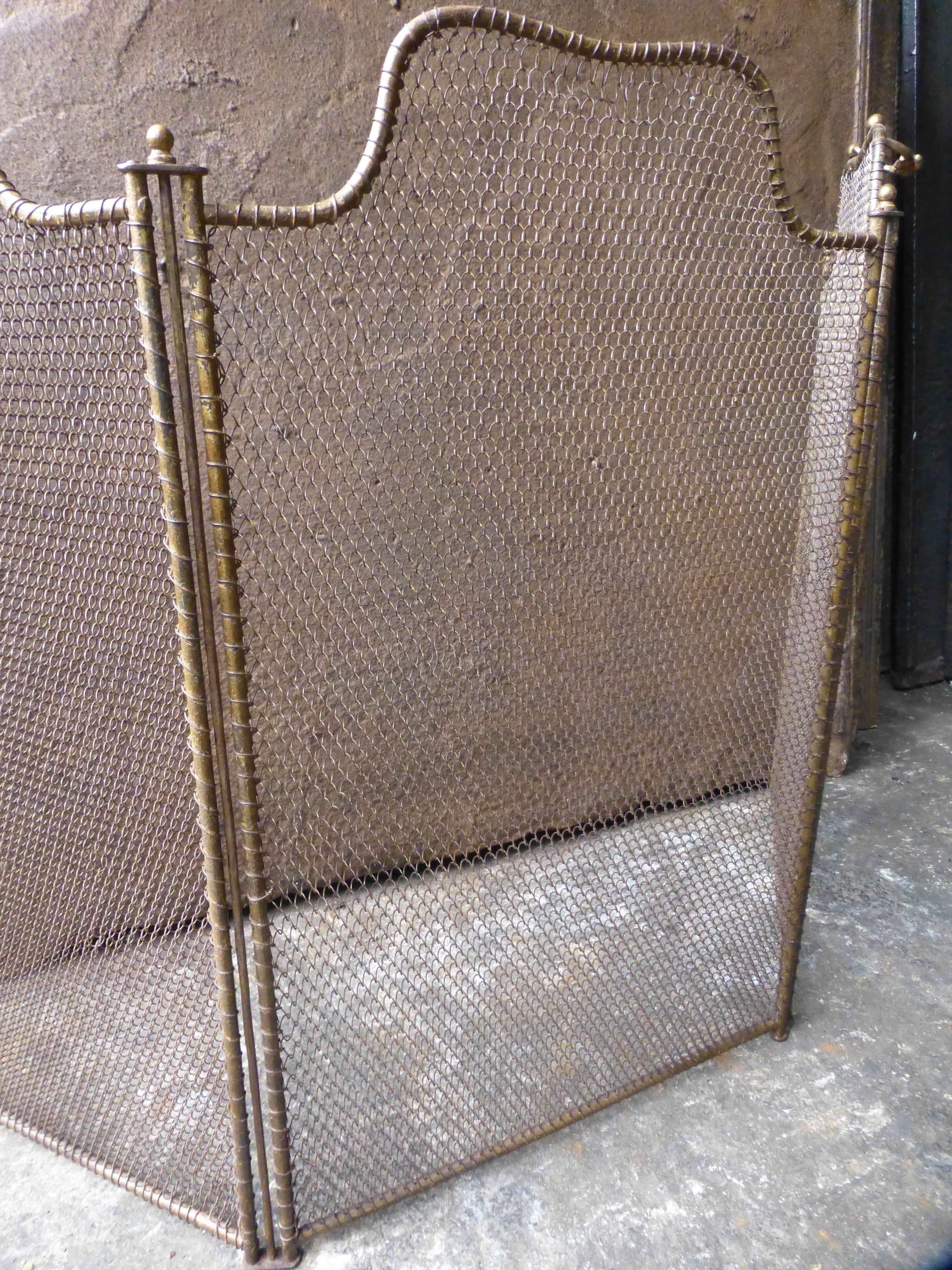 19th Century French Fireplace Screen, Firescreen In Good Condition In Amerongen, NL