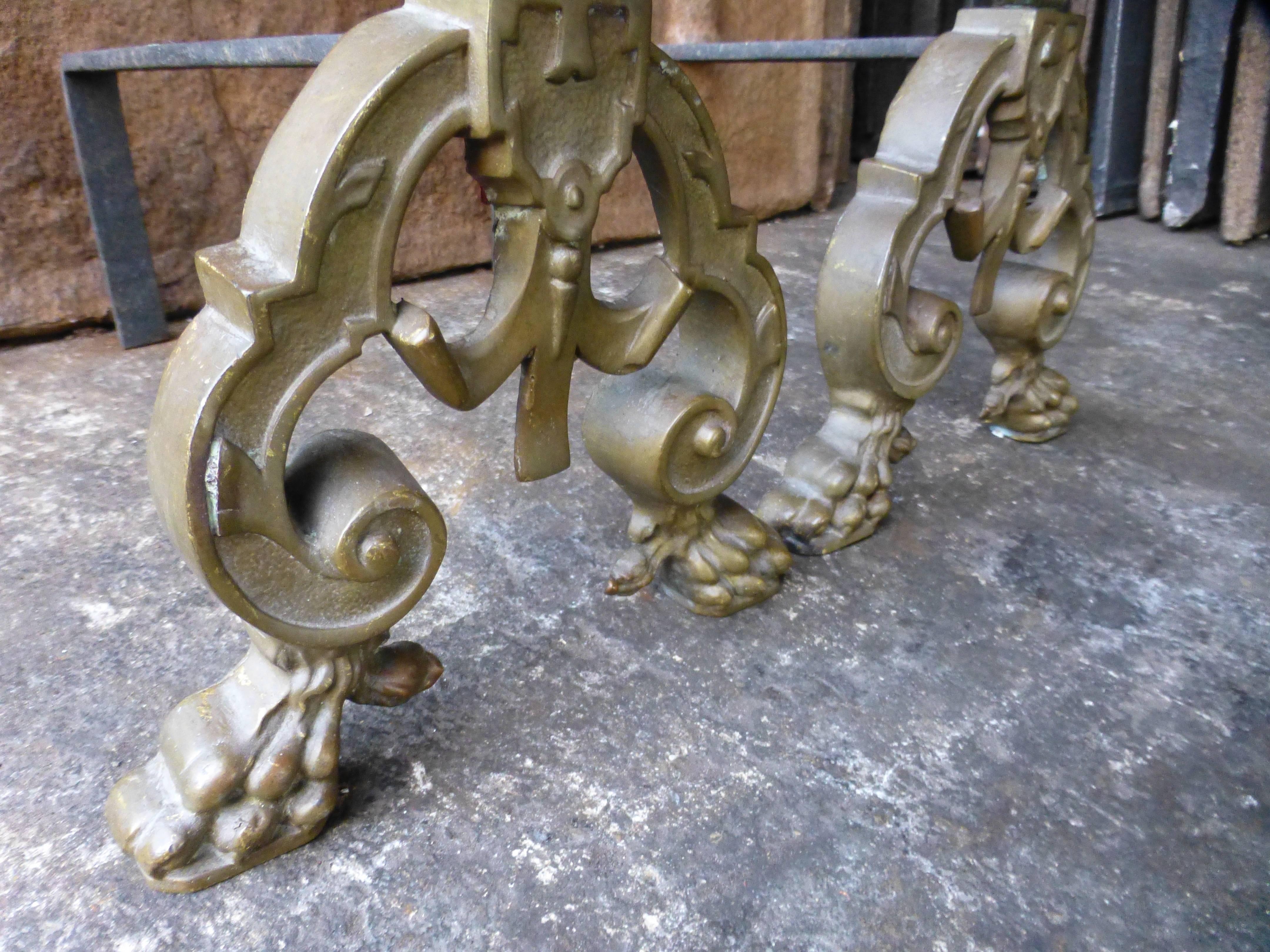 19th Century French Firedogs or Andirons 2