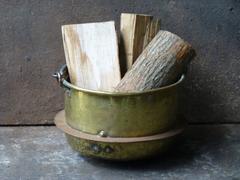 19th Century Dutch Log Basket or Log Holder