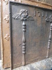 18th Century Pillars of Hercules with Angels Fireback