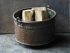 18th-19th Century Dutch Log Basket Log Holder
