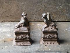 19th Century French Neoclassical Fire Dogs, Andirions