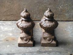 19th Century French Neoclassical Fire Dogs, Andirons
