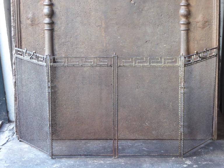 French Art Deco Fireplace Screen At 1stdibs French Four Fold Art Deco Fire Screen