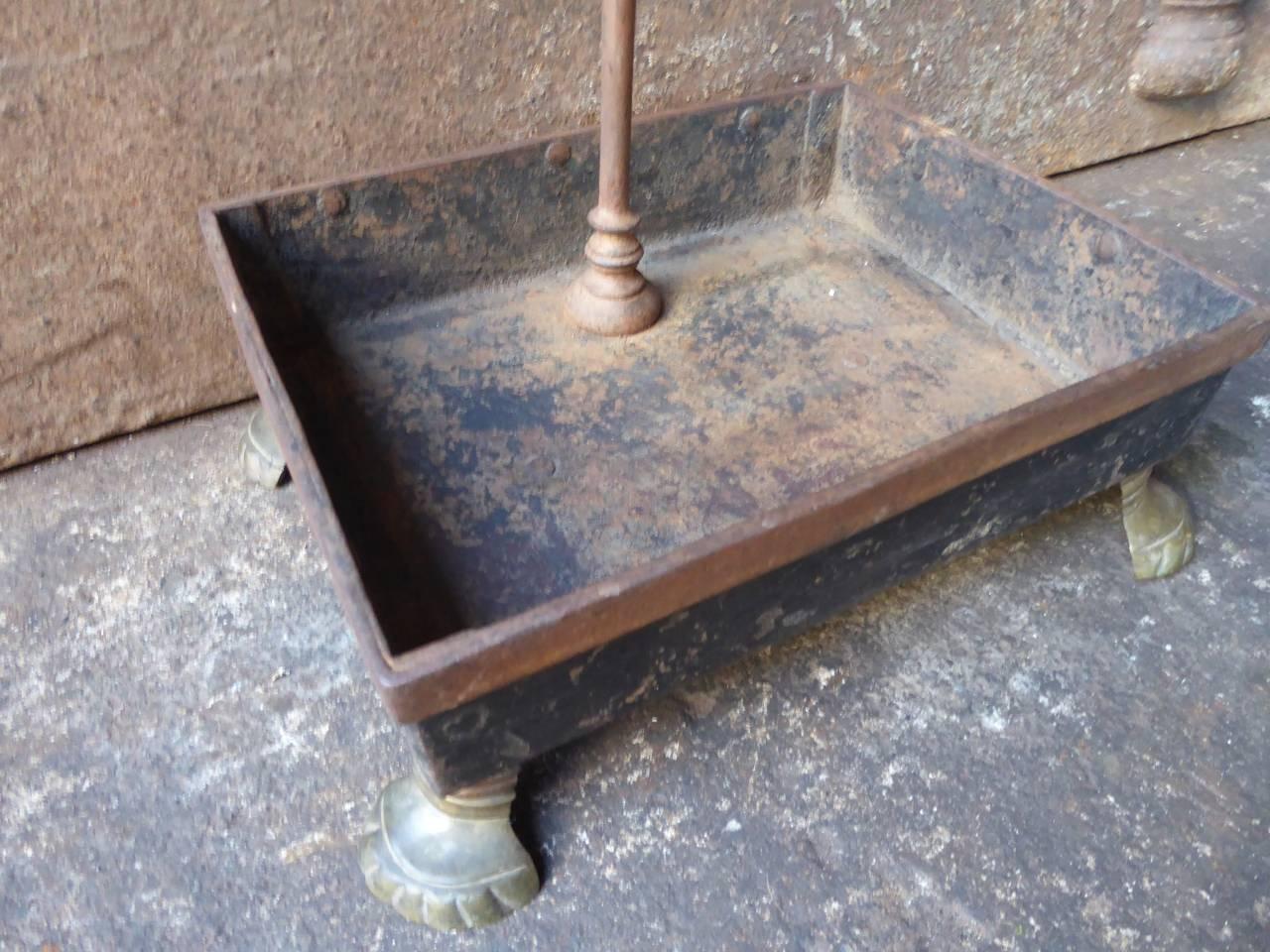 Brass 19th Century French Stand for Fireplace Tools